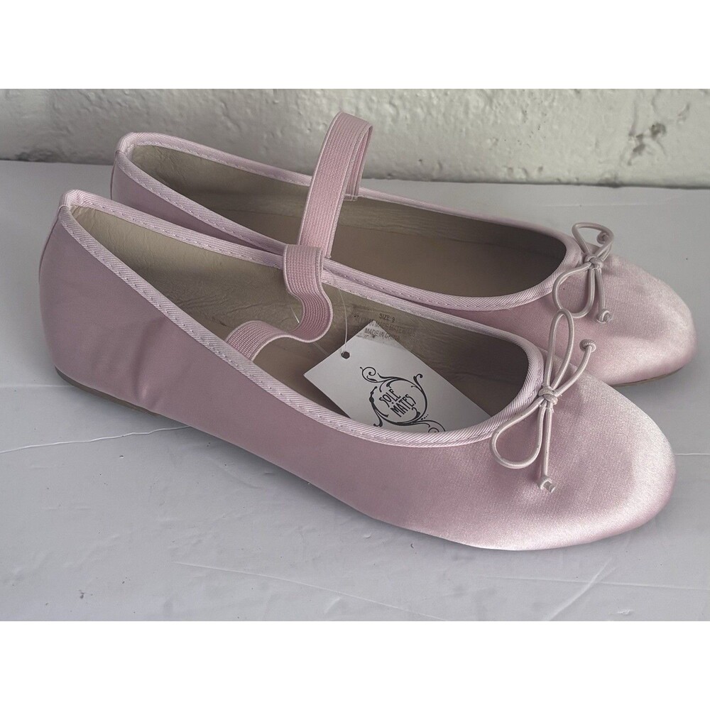 Soulmates Shoes Woman Sz 9 Pink Ballet Flats Fabric NWT Festival Fairycore Bow